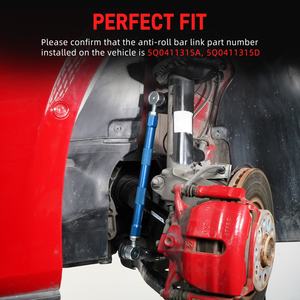 BEVINSEE Lien de barre stabilisatrice avant anti-roulis pour <span class=keywords><strong>Audi</strong></span> A3 S3 <span class=keywords><strong>TT</strong></span> Endlinks de barre stabilisatrice réglable pour VW Golf MK5 MK6 MK7 Jetta GLI - Product Image 6