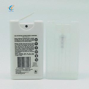 Transparent désinfectant pour les mains à base d'alcool visa bouteille de pulvérisation de carte de crédit - Product Image 2