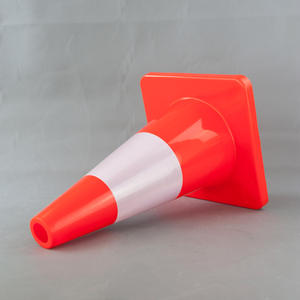 Topsafe 450mm yansıtıcı yol güvenliği PVC yansıtıcı 18 inç trafik konisi - Product Image 3