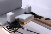 Liva Pro-Flexibility Pilates Reformer en bois d'érable avec ressorts allemands importés, pour studio, usage commercial, entraînements en salle de sport, physiothérapie clinique et entraînement corporel