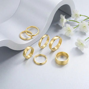 Anillo Liso de Boda de Plata de Ley 925 al por Mayor con Pulido Alto, Ajuste Cómodo, Joyería para Compromiso y Aniversario para Hombres y Mujeres - Product Image 3