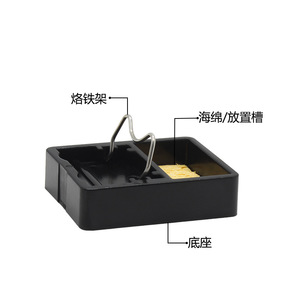 ขาตั้งหัวแร้งขนาดเล็กพร้อมที่ยึดเบกาไลท์ ทนความร้อนได้ถึง 600 องศาเซลเซียส สำหรับทำความสะอาดหัวแร้ง พร้อมฟองน้ำทำความสะอาด - Product Image 3