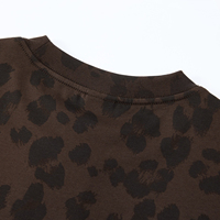 T-shirt pour homme 240G, imprimé léopard, transfert thermique, séchage rapide, t-shirt ample, personnalisation en gros