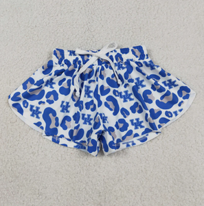 Shorts tendance à imprimé léopard pour bébés filles, coupe ample, avec cordon élastique, shorts de yoga - Product Image 1