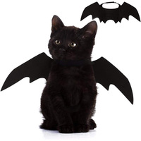 Ailes de chauve-souris en feutre pour chat, accessoire de costume d'Halloween pour animaux de compagnie pour les fêtes