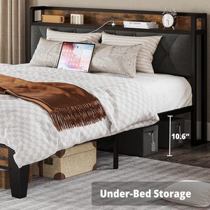 Cabecera de Cama Moderna ANCTOR con Almacenamiento, para Camas Twin/TwinXL/Full/Queen/<span class=keywords><strong>King</strong></span>/California <span class=keywords><strong>King</strong></span>, de Acero, Silenciosa - Product Image 5