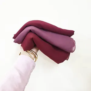 La migliore vendita Tudung Bawal Square Cotton Hijab Ready Stock scialli tinta unita per sciarpa invernale da donna