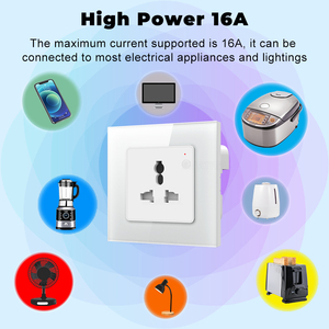 <span class=keywords><strong>SMATRUL</strong></span> Monitor de potencia 16A <span class=keywords><strong>WiFi</strong></span> enchufe de pared para Tuya Smart Life Control de voz Alexa Google Home <span class=keywords><strong>Wifi</strong></span> enchufe EE. UU. UE Reino Unido enchufe - Product Image 3