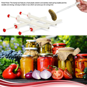 <span class=keywords><strong>Pince</strong></span> <span class=keywords><strong>à</strong></span> cornichons multifonctionnelle, fourchette <span class=keywords><strong>à</strong></span> cornichons, outils de préhension alimentaire pour cornichons, olives, poivrons, nettoyage facile et utilisation simple, pinces de cuisine - Product Image 4