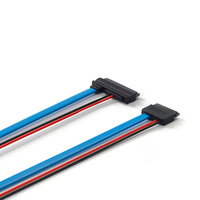 Lingable 30CM Serial ATA 22Pin 13Pin Cable convertidor Slimline SATA Cable Adaptador 7 + 15 hembra 7 + 6 Cable conector hembra Cables