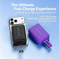Neue Mini-Powerbank 30000 mAh Schlanke Tragbare Powerbanks USB-C Typ-C Kabel Externe Batterie Powerbanks 30000mAh Outdoor