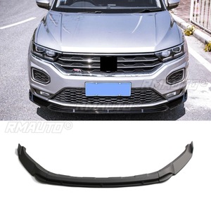 Para Volkswagen T-ROC 2018-2020, Kit de carrocería con difusor y divisor de labio para parachoques delantero, negro brillante, pieza de modificación y protector de parachoques - Product Image 5