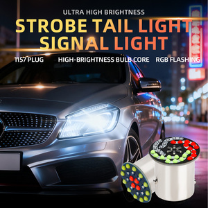 נורת בלם לאופנוע <span class=keywords><strong>LED</strong></span> חדשה 12V 1157 נורת איתות שלושה צבעים בהירות גבוהה 30SMD 24SMD התאמה אוניברסלית לרכב - Product Image 2