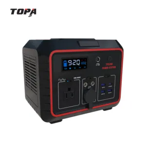 TOPA 300W Drahtloses tragbares Außen kraftwerk 110V AC 12V DC Typ C Ladegerät Lithium batterie Power Bank Camping Generator