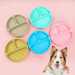 Tazón de Silicona para Comida y Agua para Perros, Diseño de Bolsillo, Tapete para Comida y Agua para Perros, Bordes Elevados, Gruesos, Anti-Mordidas y Antiderrames - Product Image 1