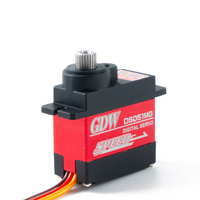 Moteur servo numérique à engrenages métalliques de haute précision GDW DS051MG 9G pour voiture RC, bateau, avion, hélicoptère, robot, projets de bricolage