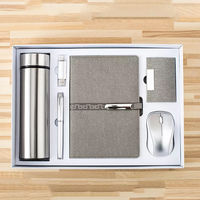 Ensemble cadeau d'entreprise personnalisé avec logo, 6 pièces, métal, cuir PU, cadeaux promotionnels d'affaires, ensemble cadeau exécutif pour les événements d'entreprise