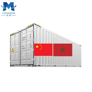 10 años de contenedores de consolidación de carga, envío de China a Casablanca, Marruecos, agente puerta a puerta