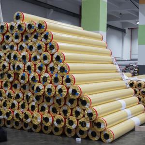 JS <span class=keywords><strong>Camouflage</strong></span> PVC-Enduit Interlock Style Tente Tissu Imperméable Rayé Rideaux Extérieurs pour Tentes Industrielles Techniques Non Tissées - Product Image 1