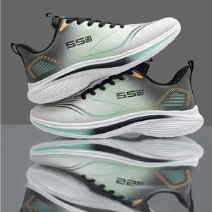 Chaussures de course légères pour hommes, personnalisables OEM, tige en PU, semelle épaisse à amorti haute élasticité, baskets de sport pour l'entraînement athlétique - Product Image 6