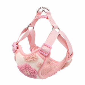 Arnés de Piel Sintética con Diseño Floral para Mascotas, Arnés Transpirable de Malla para Perros - Product Image 6