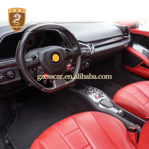 Garniture <span class=keywords><strong>de</strong></span> sortie <span class=keywords><strong>d</strong></span>'air <span class=keywords><strong>de</strong></span> climatisation en fibre <span class=keywords><strong>de</strong></span> carbone sèche style OEM pour <span class=keywords><strong>tableau</strong></span> <span class=keywords><strong>de</strong></span> <span class=keywords><strong>bord</strong></span> central <span class=keywords><strong>de</strong></span> Ferrari 458 - Pièces automobiles - Product Image 2