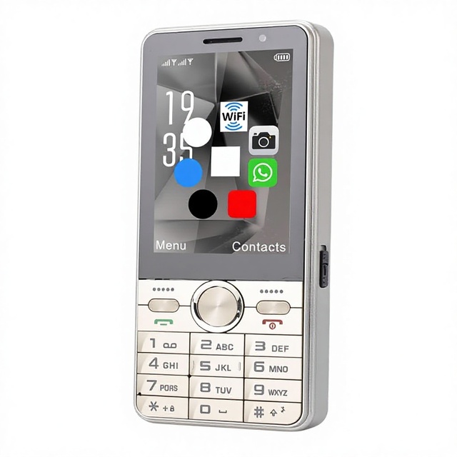 Unlocked 4G LTE Dual SIM WiFi for 3.5 Inch Touch Screen Android 8.1 Strong Sound Big Pre Installed WhatsApp, Android Phones