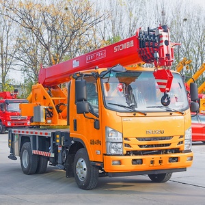 <span class=keywords><strong>Grue</strong></span> mobile sur camion <span class=keywords><strong>de</strong></span> 5 tonnes à très bas prix en Chine, hauteur <span class=keywords><strong>de</strong></span> levage <span class=keywords><strong>de</strong></span> 20 m, moteur Weichai, composants essentiels Liyuan à vendre - Product Image 1