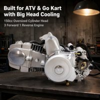 Moteur de moto 150cc à démarrage électrique avec 3 vitesses avant et 1 marche arrière, approvisionnement en gros pour les constructeurs de châssis de VTT