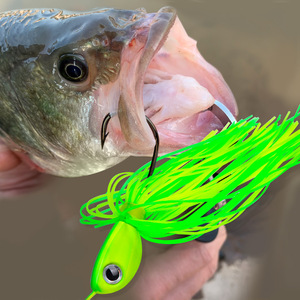 เหยื่อปลอม <span class=keywords><strong>ALPHA</strong></span> 10 กรัม/14 กรัม แบบ Spinnerbait ใบพัดคู่รูปใบหลิว ป้องกันการติดกับต้นไม้ สำหรับตกปลาแบส - Product Image 6