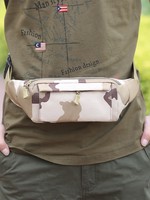 Tas Pinggang Pria Baru Grosir Pabrik, Tas HP Multifungsi, Tas Selempang Dada Outdoor Kasual Sporty Motif Kamuflase