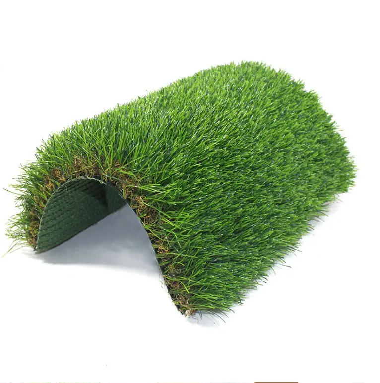 Produttore cinese green decor lawn garden landscape plastic faux grass carpet mat tappeto erboso sintetico prezzo erba artificiale