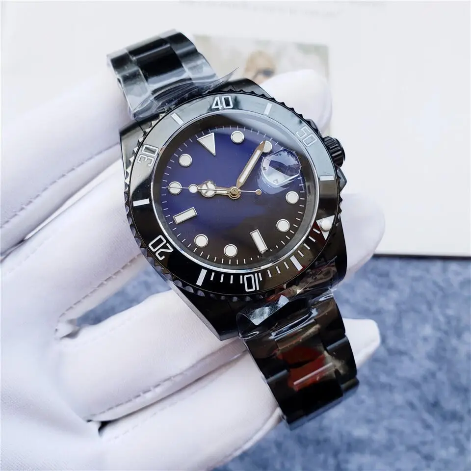 2022 new purple fashion high quality 904L fine steel men's business fully automatic mechanical high-end watch