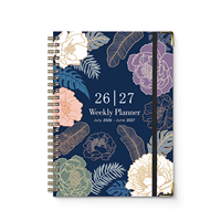Agenda chrétien personnalisé A5 à spirale 2027, journal planificateur hebdomadaire non daté