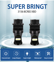 Feux de freinage, feux de recul, clignotants super lumineux 1156 1157 3156 3157 7440 7443 BA15S Canbus 1156 LED