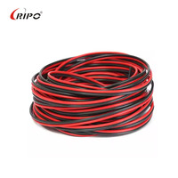 Câble de haut-parleur torsadé rouge et noir en cuivre OFC/CCA 18/20/24 AWG |   Câble audio plat |   Câble flexible à double brin pour ordinateur HDTV
