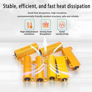 1pcs 50W 100W Aluminium Power Metal Shell Résistance bobinée RX24 0.01R ~ 100K 1 <span class=keywords><strong>4</strong></span> 6 <span class=keywords><strong>7</strong></span> 8 10 20 200 500 1K 3.3K 10K <span class=keywords><strong>Ohm</strong></span> Résistance - Product Image 3