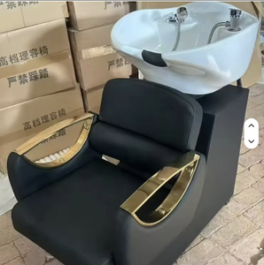 Venta al por mayor de fábrica: Sillón de peluquería reclinable con terapia capilar, cama de masaje para champú y lavacabezas de salón - Product Image 6
