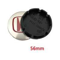 Tapas de Centro de Rueda de 56mm y 60mm para Honda Accord Civic Fit Jazz CRV CRZ City Alice Odyssey, Cubiertas de Llanta con Emblema de Logotipo para Coche