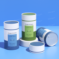 Supplément d'emballage recyclable de crème glacée au lait alimentaire personnalisé tube de papier de capsule boîte ronde de poudre de couvercle pelable alimentaire