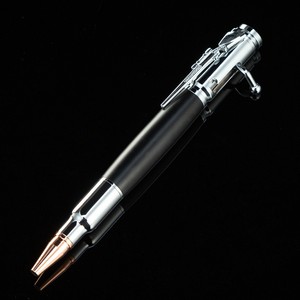 2025 Gun Metal Bolt Action Bullet Shaped Bolígrafo de tinta <span class=keywords><strong>Alpen</strong></span> Gold Pen con diseño de rifle Clip Gun Metal Rifle Bullet Pen - Product Image 3