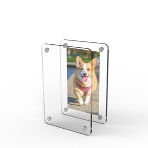 Từ tủ lạnh hình ảnh khung rõ ràng Acrylic tủ lạnh nam châm Instax khung từ <span class=keywords><strong>Polaroid</strong></span> hình ảnh khung - Product Image 2