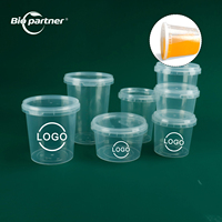 Groothandel PP plastic verpakkingen met tamper evident sluiting voor fruit, snoep, koekjes, voedsel; tamper proof deli beker met deksel