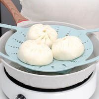 Cuiseur vapeur pliable en silicone de qualité alimentaire pour micro-ondes, idéal pour la cuisson à la vapeur des œufs, des légumes et des raviolis