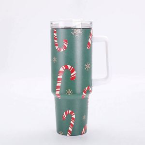 Custom Christmas UV Printing 32oz Eco-Friendly Insulated Travel Coffee Tumbler Lid Cup Holder Friendly Stainless Steel Reusable - Product Image 4