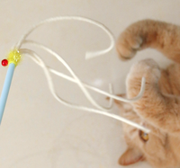 Tongkat Kucing Berbentuk Lonceng Plastik, Alat Penggoda Kucing, Tongkat Pancing, Mainan Penghibur Diri, Tahan Gigitan, Untuk Penggunaan Dalam Ruangan, Perlengkapan Hewan Peliharaan
