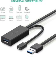 Câble d'extension USB UGREEN USB 3.0 mâle vers femelle, câble répéteur actif avec amplificateur de signal pour imprimantes