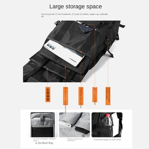 Mochila Simple y Moderna de Gran Capacidad, Impermeable, de Poliéster Oxford, para Computadora, para Estudiantes de Secundaria y Universidad, para Viajes - Product Image 4