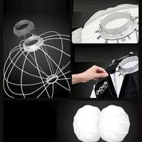 Lanterne pliable en aluminium Top CS-50T CS-65T pour boîte à lumière sphérique Bowens de 50 cm et 65 cm à montage rapide pour tournage vidéo