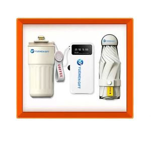 Corporate Gifts Souvenir for Guests Custom Logo With Pen and Coffee <b>Cup</b> Umbrella Power Bank - Product Image 1